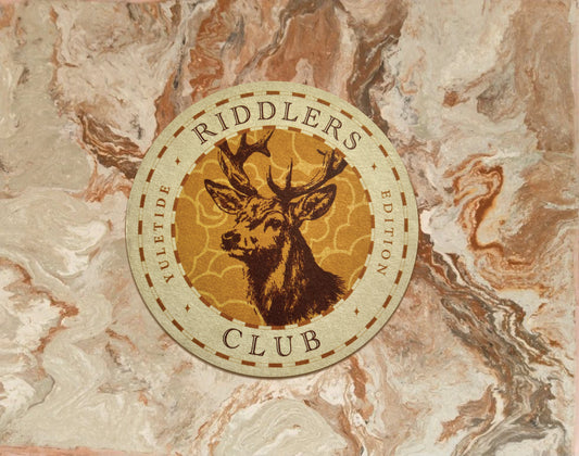 Riddlers' Club Coasters “For Conversations Over Mulled Wine”