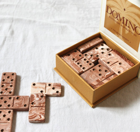 The Marbled Edition | Handmade Jesmonite Dominoes
