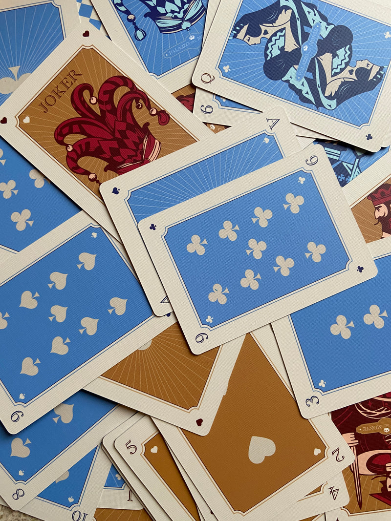Illustrated playing cards styled as meaningful birthday gift for mum 